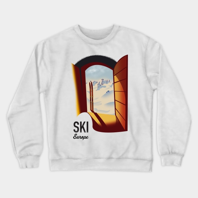 Ski Europe Crewneck Sweatshirt by nickemporium1